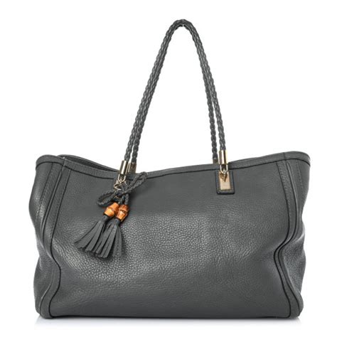 Gucci Pebbled Calfskin Medium Bella Tote 